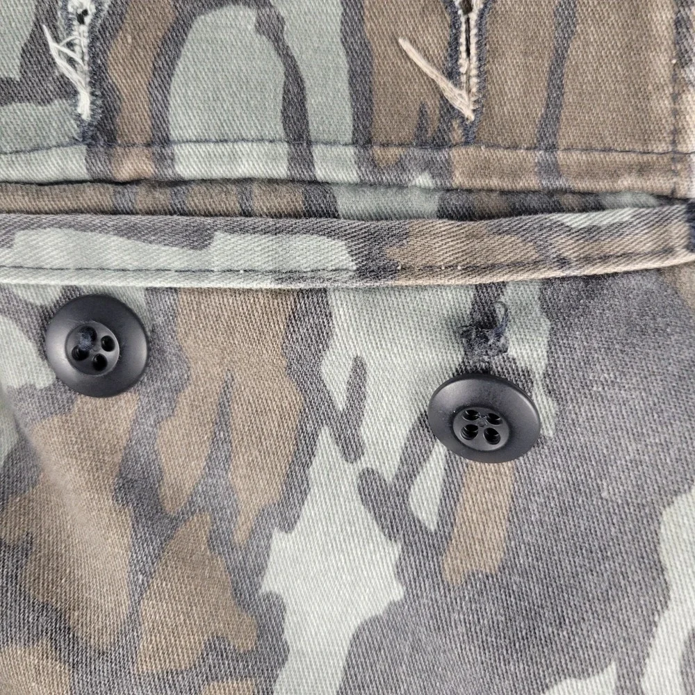 Vintage Duxbak Trebark Pants Mens 48x29 Camo Cargo Straight Leg Made In USA